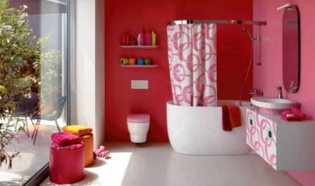 Обои в ванную комнату, Стеклообои в ванной комнате